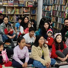 This is what pure joy looks like! Our library is more than just shelves of books. It's a community hub where families come together for fun events, storytelling, and making new friends.
