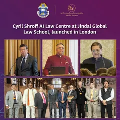 We are proud to announce the launch of the Cyril Shroff Centre for AI, Law & Regulation at Jindal Global Law School in London, India’s first Centre of Excellence focused on AI, law, and public policy.