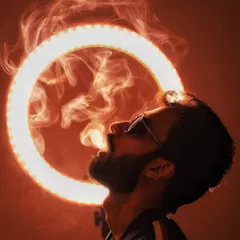 A creative shot from a recent photoshoot for my new press kit. I'm always looking for ways to blend my music and visuals, even in my profile pictures.