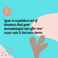 Many people fear that laser hair removal is painful, but it's quite the opposite. Most patients describe it as a mild snap, which is far more comfortable than the nicks from razors or the burns from hot wax.