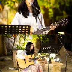 Live music adds a soulful touch to any event. Here, a talented musician performs at an outdoor party, creating a relaxed and enjoyable atmosphere for guests.