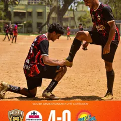 A powerful 4-0 victory for our U17 team in the Youth Championship. The image of sportsmanship after the game is just as important as the result.