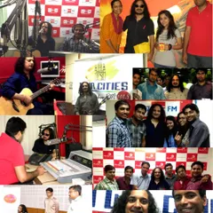 Here is a collage of my interviews and performances at various radio stations like Radio City and Radio Mirchi. Media interaction is a key part of an artist's career that I prepare my students for.