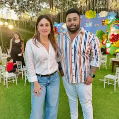 A memorable moment with the wonderful Kareena Kapoor Khan after my performance at her son Jeh's birthday party. I bring the same star-quality energy to every event, whether it's for a celebrity or your own family celebration.