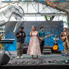 This is what it's all about. Our students owning the stage at the annual showcase, performing together as a band. We provide countless opportunities like this to help musicians build confidence and experience the thrill of a live performance.