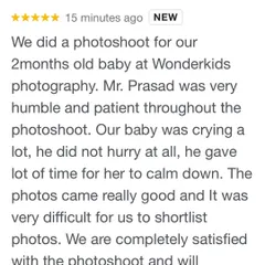 This review from Debangshu highlights what I value most: patience. Babies work on their own schedule, and I will always give them the time they need to feel calm and comfortable.