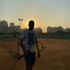 A quiet moment on the court as the sun goes down. This is where I find my focus and recommit to the process of continuous improvement.