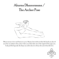 Akarna Dhanurasana (The Archer’s Pose) improves flexibility in the back and spine while massaging the abdominal organs to improve digestion and concentration.