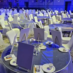 The calm before the storm. This is the setup for a 200-person workshop. I'll share my logistical checklist for events this size, from material sourcing and table arrangement to managing a support team.