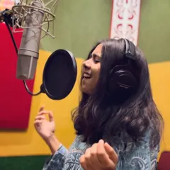 A moment of focus while recording in the studio. Every song requires its own unique emotion and I love the process of finding it.