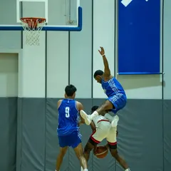 A moment of intense, physical defense during our game. Our players learn to fight for every loose ball and play through contact.