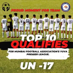 Our Under-17 team, lined up and ready for the big leagues. We are proud to have qualified for the prestigious Mumbai Football Association's Yuva Premier League.