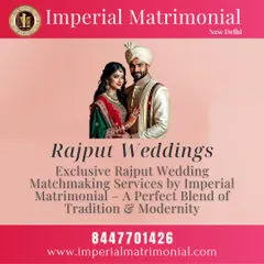 Rajput weddings are a perfect blend of tradition and modernity. I provide exclusive matchmaking services to connect Rajput families who value culture and commitment.