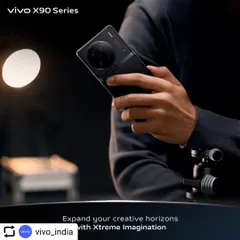 Another shot from the Vivo X90 Series campaign. The focus here is on the product, so the styling is minimal and clean. The dark, simple clothing ensures that the phone remains the hero of the image.