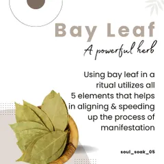 A bay leaf ritual is powerful because it incorporates all five elements. This helps to align and speed up the process of manifestation, making it a simple yet effective tool for your spiritual practice.