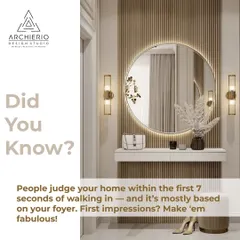 Did you know people judge your home within the first 7 seconds? This fun fact highlights the importance of a fabulous foyer. First impressions matter!