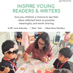 When children see their ideas reflected back as valuable, something shifts. This workshop with author Dr. Bhumija Panchal is designed to inspire young readers and writers, bringing their imagination to life and helping them find their voice.