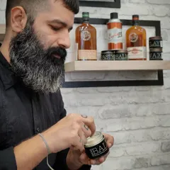 The right product makes all the difference. Here I am with some of my favorite beard balm from 1821 Man Made, perfect for conditioning and styling your beard.