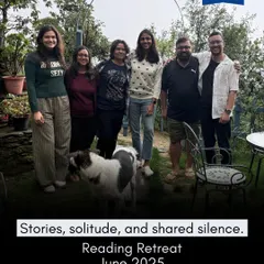 The group from our June Reading Retreat. They came for the books but stayed for the conversations, the food, and the friendships.