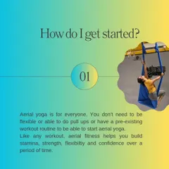 How do I get started? You don't need to be flexible or have a pre-existing workout routine. Aerial fitness helps you build stamina, strength, and confidence over time.