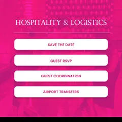 Seamless hospitality and logistics are non-negotiable. My team and I manage all guest coordination, communications, and travel logistics like airport transfers to ensure a smooth experience for every attendee.