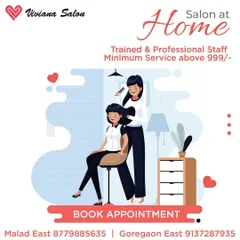 Ready for your at-home salon experience? Here are our contact details for Malad East and Goregaon East. We bring our professional team and services right to your doorstep.