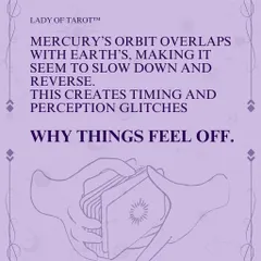 When things feel off, it might be Mercury Retrograde. This is because its orbit overlaps with Earth's, creating perception glitches. This post explains the astrological reason behind the chaos.