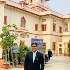 Standing outside one of the court buildings. Being physically present and known in these legal environments is a key part of my job as a Delhi court advocate.