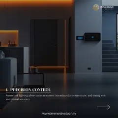 Precision is paramount in our designs. We deliver automated lighting systems that allow for exact control over intensity, color temperature, and timing, ensuring your workspace is perfectly lit for any task, at any time of day.