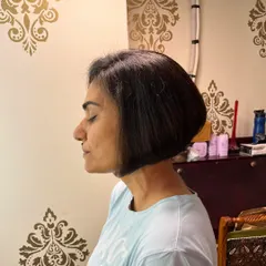 A side view of the new inverted bob.