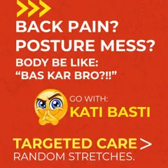 If your body is saying "bas kar bro" from back pain and poor posture, random stretches won't cut it. Kati Basti offers targeted care, using warm herbal oil to deeply penetrate and relieve tension in the lower back.