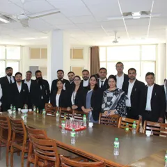 With my eminent colleagues from the Gurugram Bar Association, judging a moot court competition at MDU Law College. It is always a pleasure to interact with aspiring advocates.