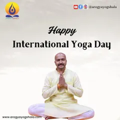 A greeting for International Yoga Day. We encourage everyone to embrace the ancient wisdom of yoga for a healthier and happier life, not just on this day, but every day.
