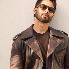 For Shahid Kapoor's 'Deva' promotions, we went for a classic, rugged look. This distressed leather jacket from The V Renaissance paired with Waimea NYC denims creates a mood that is effortlessly cool.