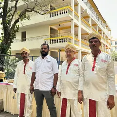 Our service team dressed in traditional panche and peta at an event for JHS Institutions. We pride ourselves on providing not just food, but an authentic cultural presentation for your guests.