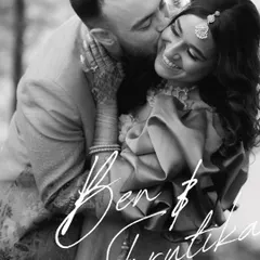 In the quiet moments, love speaks the loudest. This intimate black and white portrait of Ben and Shrutika captures the pure, gentle affection that defines their bond, a timeless piece of their story.