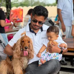 My husband with both our boys at the pet-friendly Therpup Resort. These outings are what family weekends are all about.