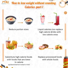 You don't need to count every calorie to lose weight. This guide shows simple strategies like reducing portion sizes, swapping high-calorie foods for lower-calorie alternatives, and choosing whole foods.