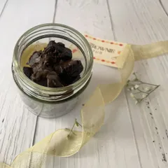 A jar of our decadent mini chocolate brownies, another delightful treat featured in our popular Rakhi indulgence hamper.