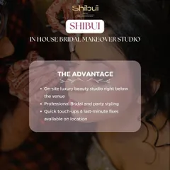 The advantage of having an in-house bridal makeover studio. Shibui Salon is located right at the venue for professional styling and convenient touch-ups.