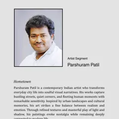 Meet Parshuram Patil, a contemporary artist who transforms everyday city life and cultural memories into soulful, realistic visual narratives.