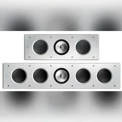 A showcase of the KEF Ci R series speaker family. The different configurations allow us to design a perfectly matched system for any room size, ensuring consistent tonal character and performance across all channels, from the main front speakers to the surround and height channels in a Dolby Atmos setup.
