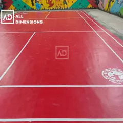 This is a professional-grade badminton court I installed using my specialized sports flooring. The surface provides excellent grip and shock absorption to reduce player fatigue and prevent injuries. It's a durable, high-performance solution for clubs, schools, and residential sports areas.