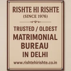 A sign of trust and heritage. As the oldest matrimonial bureau in Delhi, we have been uniting families since 1976 with our dedicated services.