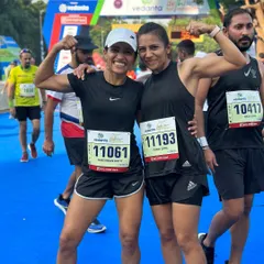 What a day at the Vedanta Delhi Half Marathon. I achieved a personal best by 6 minutes and secured a 2nd place podium finish in my age category, all while battling some physical challenges.