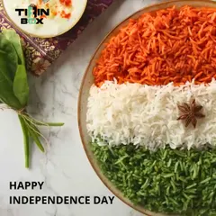 Happy Independence Day! We celebrated with this special tricolor rice dish, representing the flavors of freedom in every bite.
