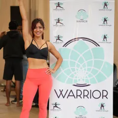 Another shot from the festival, feeling strong and empowered. Warrior Strength is designed to make you feel like you can take on the world.