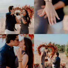 This is the story of a 'yes' in four frames. I focus on capturing the entire narrative: the anticipation as he gets on one knee, the close-up of the beautiful engagement ring, the first kiss as an engaged couple, and the pure, unscripted happiness that follows.