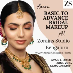 An announcement for our Basic to Advance Bridal Makeup course. We offer hands-on training, a professional portfolio shoot, and international certification to kickstart your career.