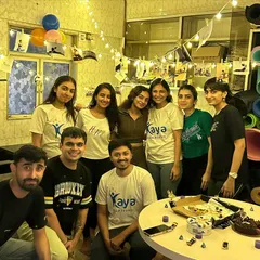 It's not just a class, it's a celebration. Sharing moments of joy, cake, and laughter with my wonderful students after a rewarding session.